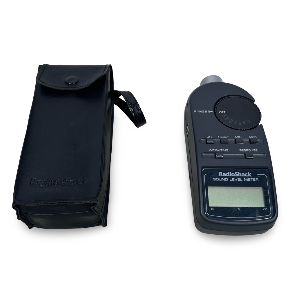 RadioShack Digital Sound Level Meter 33-2055 Decibel SPL Tester with Case Black
